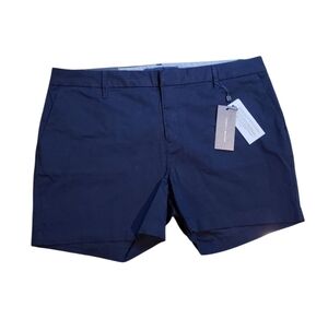 Tommy Hilfiger Navy Hollywood Flat Front Dress Shorts Size 12
